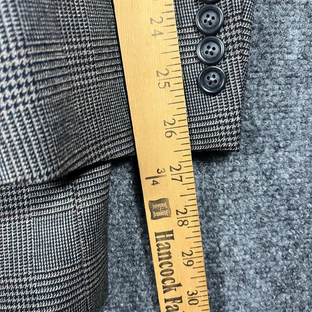Jos. A. Bank Sport Coat Mens‎ 40L Gray Glen Plaid Traveler's Collection